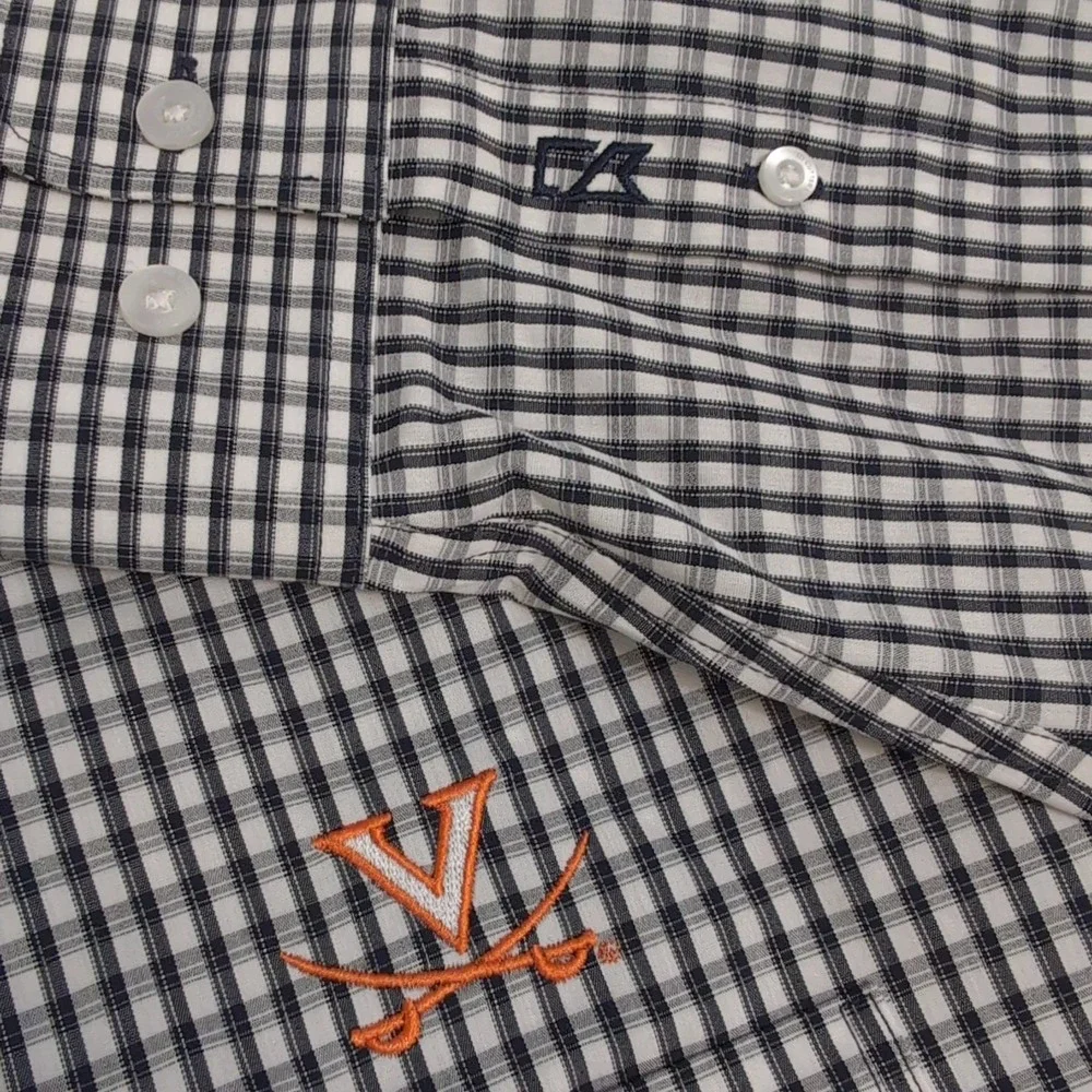 NEW UVA Virginia Cavaliers Antigua‎ Dress Shirt Men's XLT Button Performance